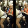 Video: Woman Lets Very Happy Straphanger Play Butt Bongos On Subway